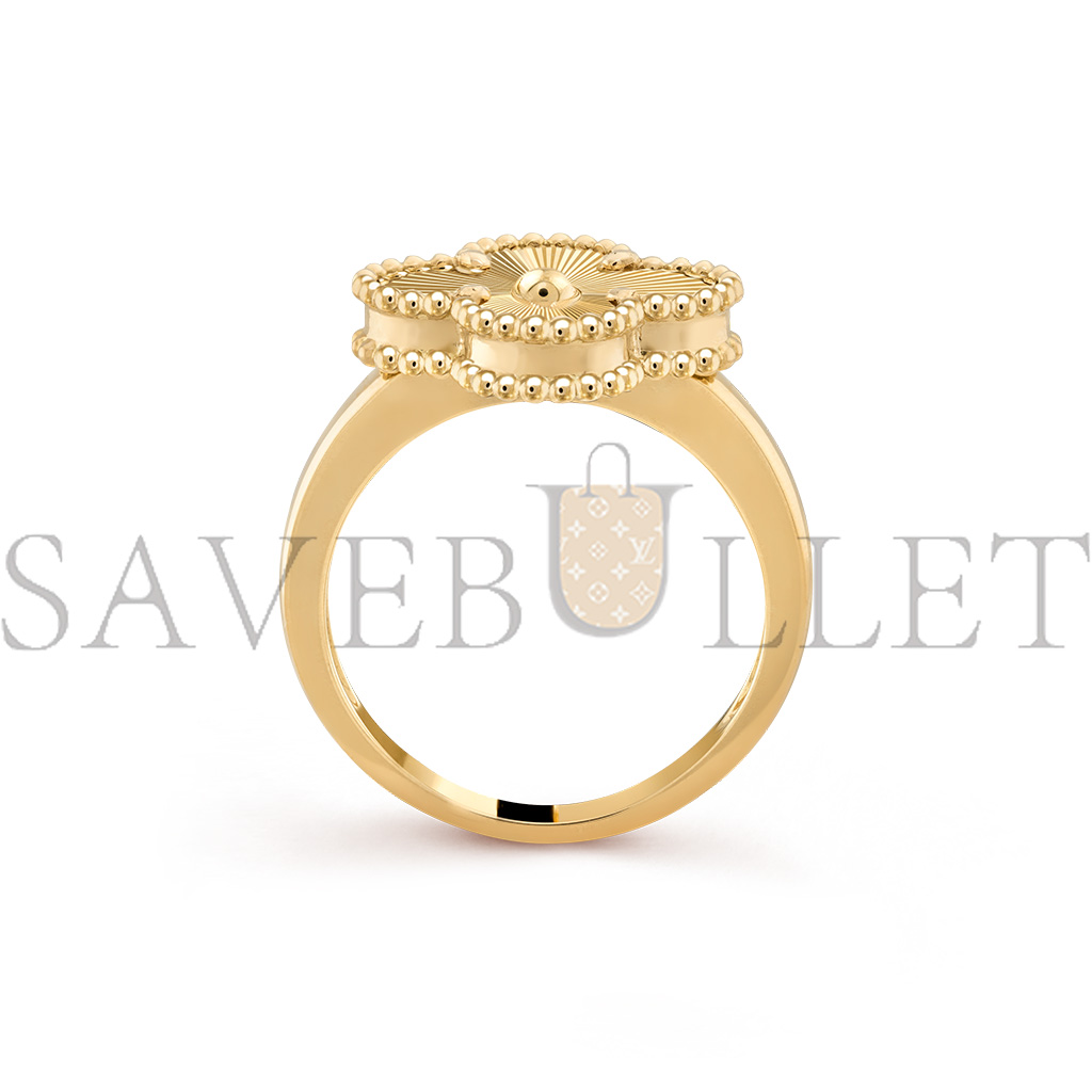 VAN CLEEF ARPELS VINTAGE ALHAMBRA RING - YELLOW GOLD  VCARP6I300